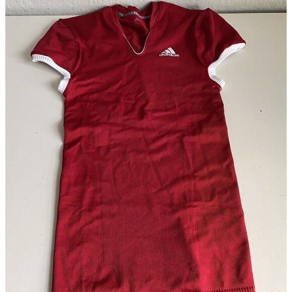 Adidas Techfit Primeknit Football Jersey Men’s 2XL Red Compression Fit NO TAG - Picture 1 of 11